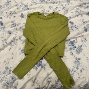 Garage Green Long Sleeve Tee